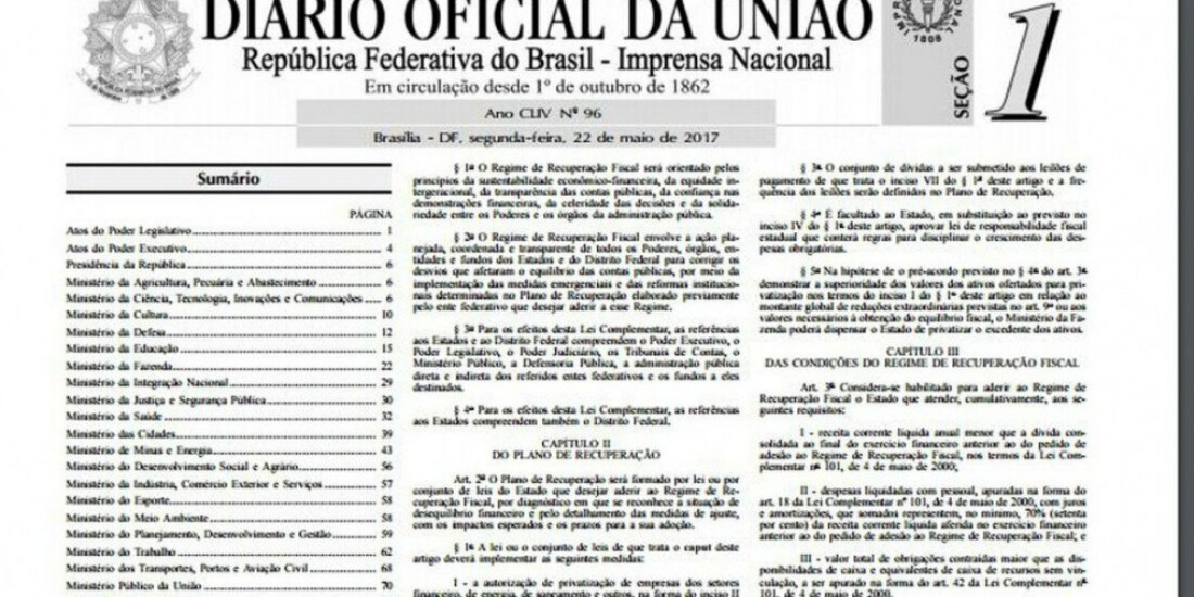 Diário Oficial da União completa 160 anos de circulação ininterrupta
