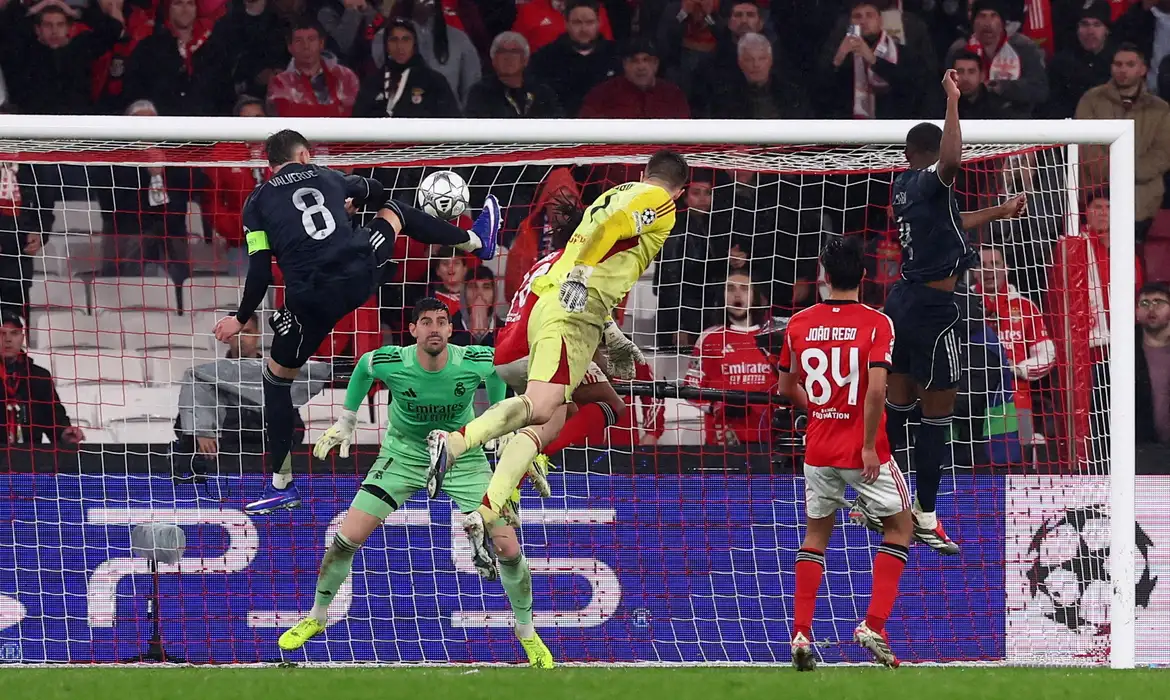Real terá revanche contra o Benfica em playoffs da Liga dos Campeões