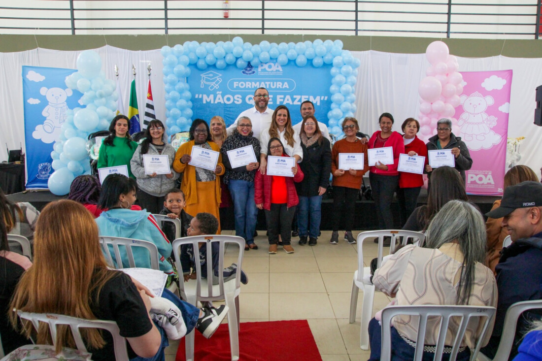 Fundo Social de Poá abre inscrições para cursos gratuitos do projeto Mãos que Fazem