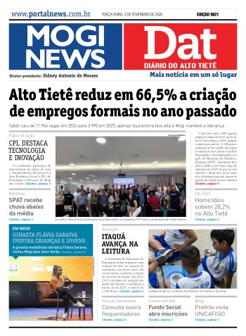 EDIÇÃO MOGINEWS/DAT - 03/02/2026