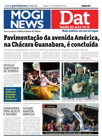 Edição Mogi News / Dat 13 de fevereiro de 2026