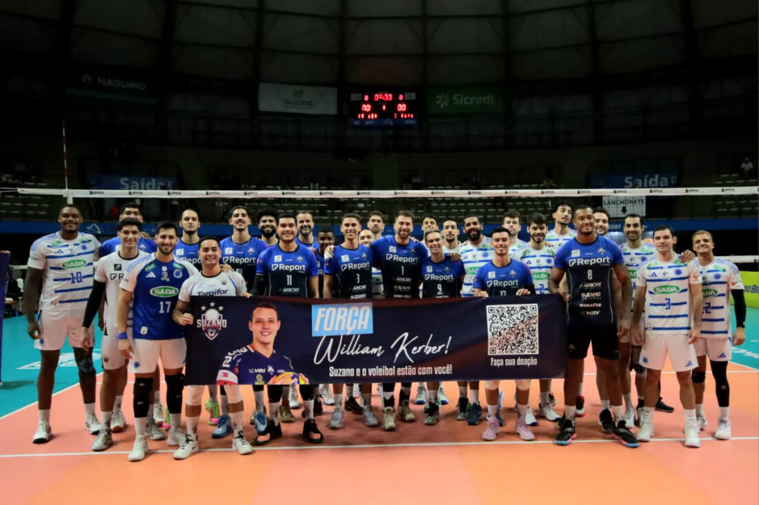 Suzano Vôlei arrecada R$ 10 mil em doações para ex-atleta William Kerber