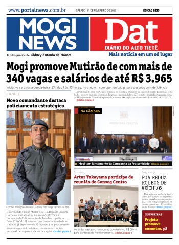 Edição Mogi News / Dat 21 de fevereiro de 2026