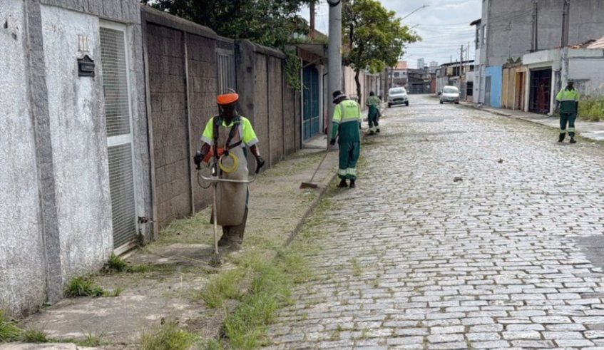 Mutirão da Secretaria de Serviços Urbanos minimiza situação de mato alto