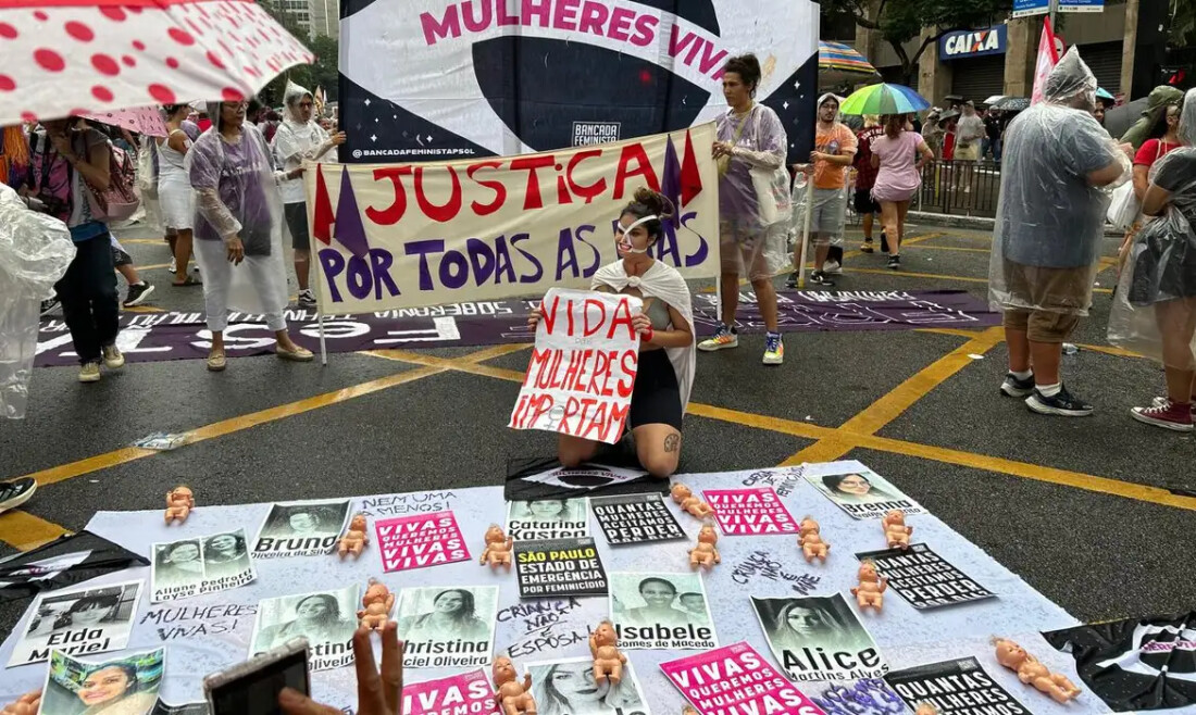 SP: ato das mulheres pede fim da violência e defende fim da escala 6x1