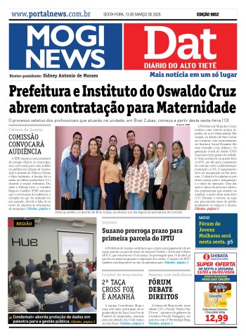 Edição Mogi News / Dat 13 de março de 2026