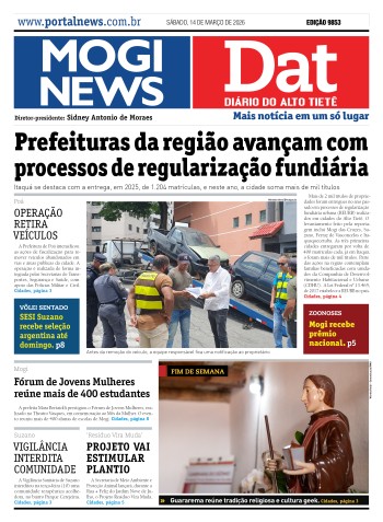 Edição Mogi News / Dat 14 de março de 2026