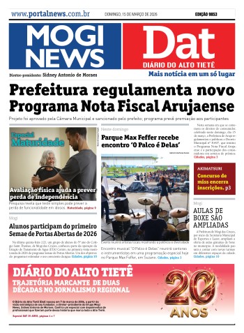 Edição Mogi News / Dat 15 de março de 2026