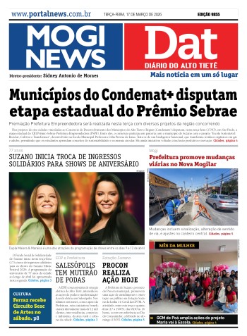 Edição Mogi News / Dat 17 de março de 2026