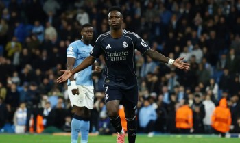 Liga dos Campeões: Vini Júnior marca dois e Real despacha City