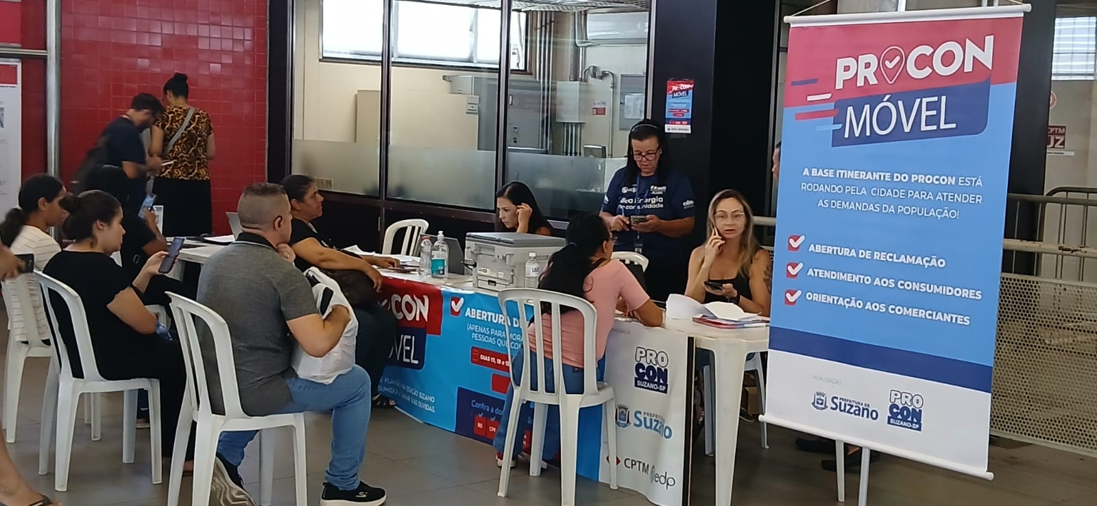 Ação do Procon Móvel na Estação Suzano é finalizada com 299 atendimentos