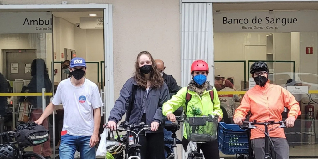Ciclistas reeditam ação de doação coletiva de sangue no Dia Nacional de Doação de Órgãos e Tecidos
