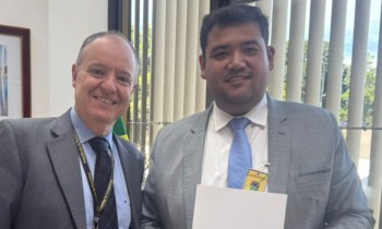 Pedro Ishi é recebido em Brasília para reunião sobre obra na avenida Guilherme Garijo