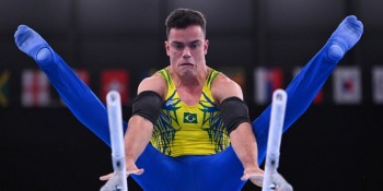 Caio Souza é ouro nas barras paralelas em etapa da Copa do Mundo