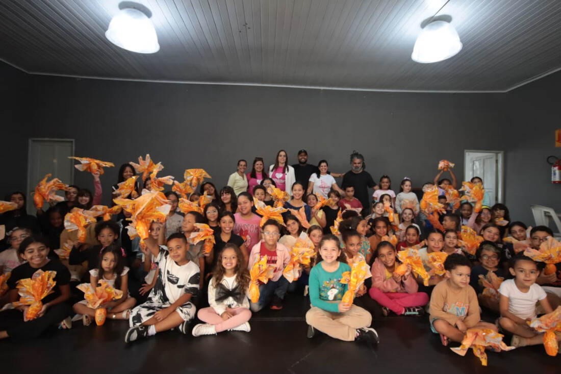 Fundo Social distribui mais de 8 mil itens de Páscoa e entrega 1,4 mil ovos a alunos do Profart