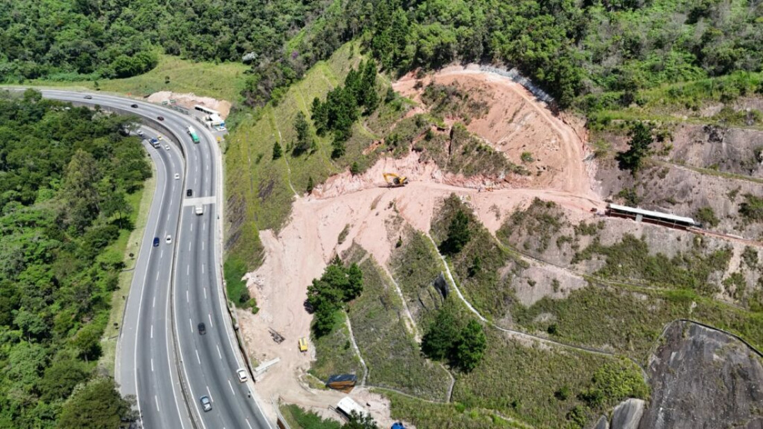 CNL avança com obra de grande porte para estabilização de talude na SP-088
