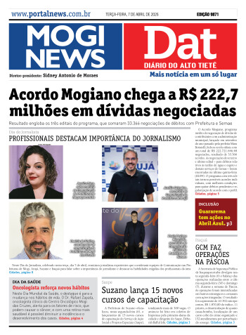 Edição Mogi News/Dat 7 de abril de 2026