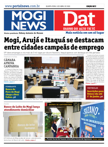 Edição Mogi News/Dat 8 de abril de 2026