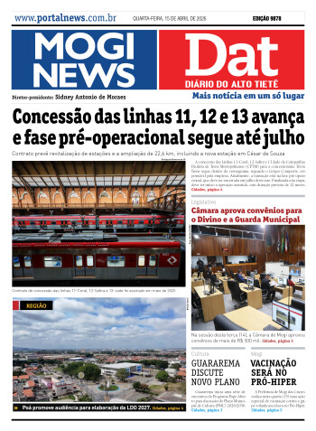 Edição Mogi News/Dat 15 de abril de 2026