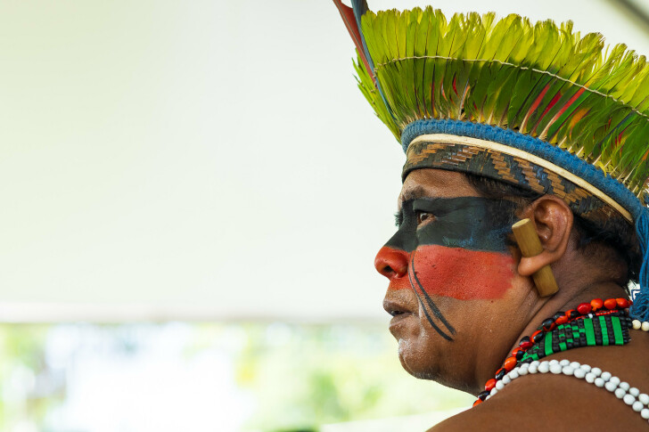Cacique da aldeia Rio Silveira destaca a importância da troca cultural