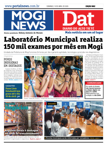 Edição Mogi News/Dat 19 de abril de 2026