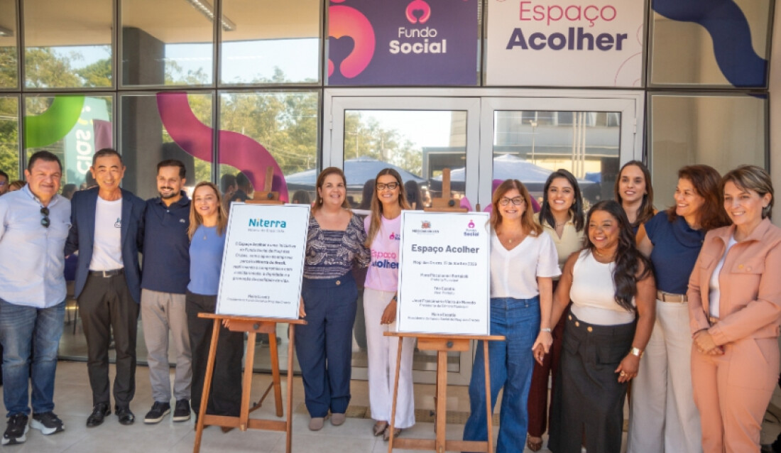 Mara Bertaiolli e presidente do Fundo Social, Maira Cusatis, inauguram Espaço Acolher 