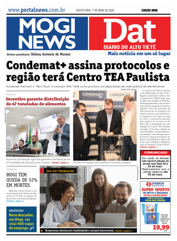 Edição Mogi News / Dat 1 de maio de 2026