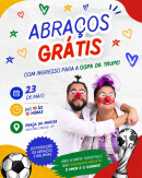 Mogi das Cruzes recebe ação da Trupe do Riso em celebração ao Dia Mundial do Abraço