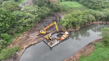 Desassoreamento do rio Guaió avança e conclusão é antecipada para junho