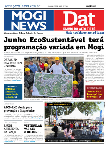 Edição Mogi News / Dat 30 de maio de 2026