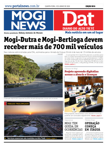 Edição Mogi News / Dat 3 de junho de 2026