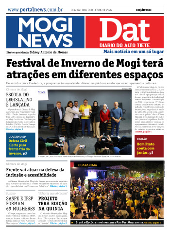 Edição Mogi News / Dat 24 de junho de 2026