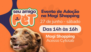Nubea promove evento de adoção de pets neste sábado (27) no Mogi Shopping