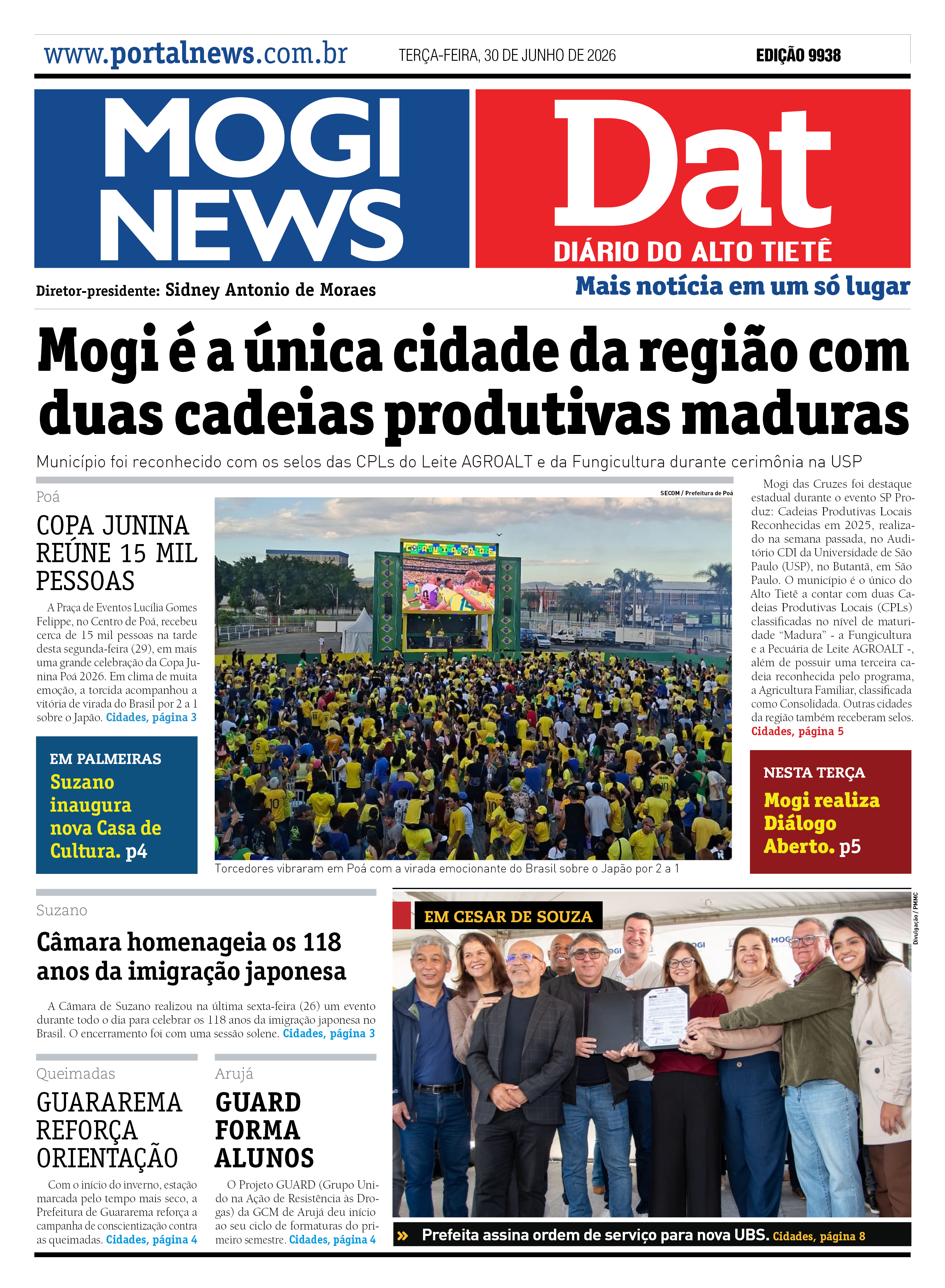 Edição Mogi News / Dat 30 de março de 2026