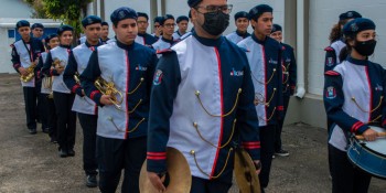 Fanfarra da Guarda Mirim recebe novos uniformes
