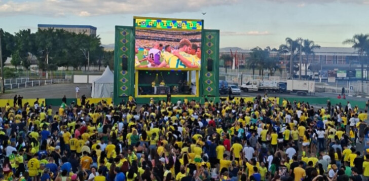 Copa Junina Poá recebe torcida para assistir Brasil x Noruega neste domingo (05)