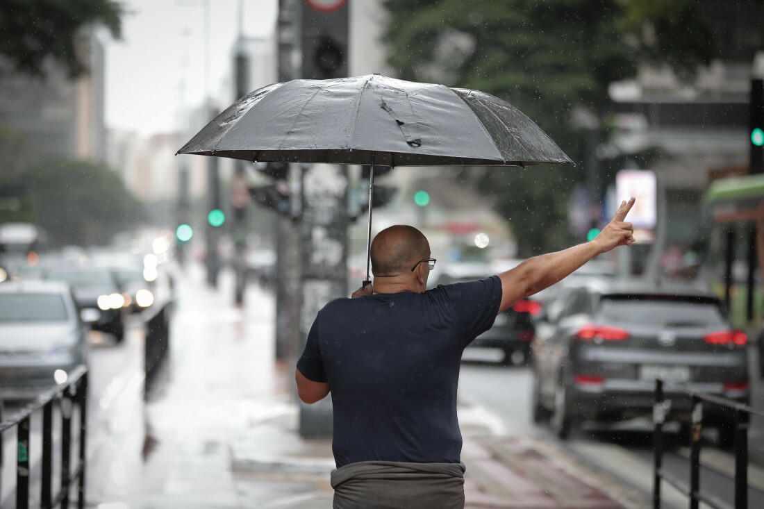 Defesa Civil alerta para chuva, queda nas temperaturas e ventos com frente fria