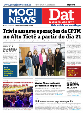 Edição Mogi News / Dat 9 de julho de 2026