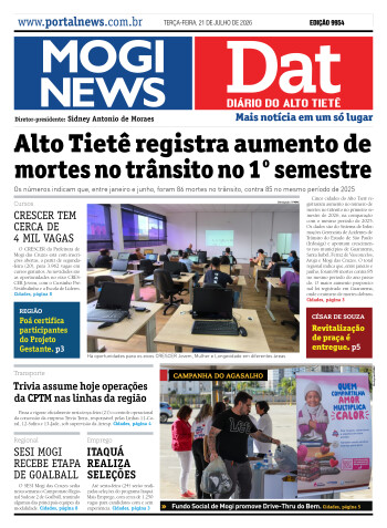 Edição Mogi News / Dat 21 de julho de 2026