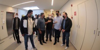 Prefeito e governador visitam futuro Hospital Regional do Alto Tietê