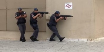 PM realiza treinamento contra ataques violentos