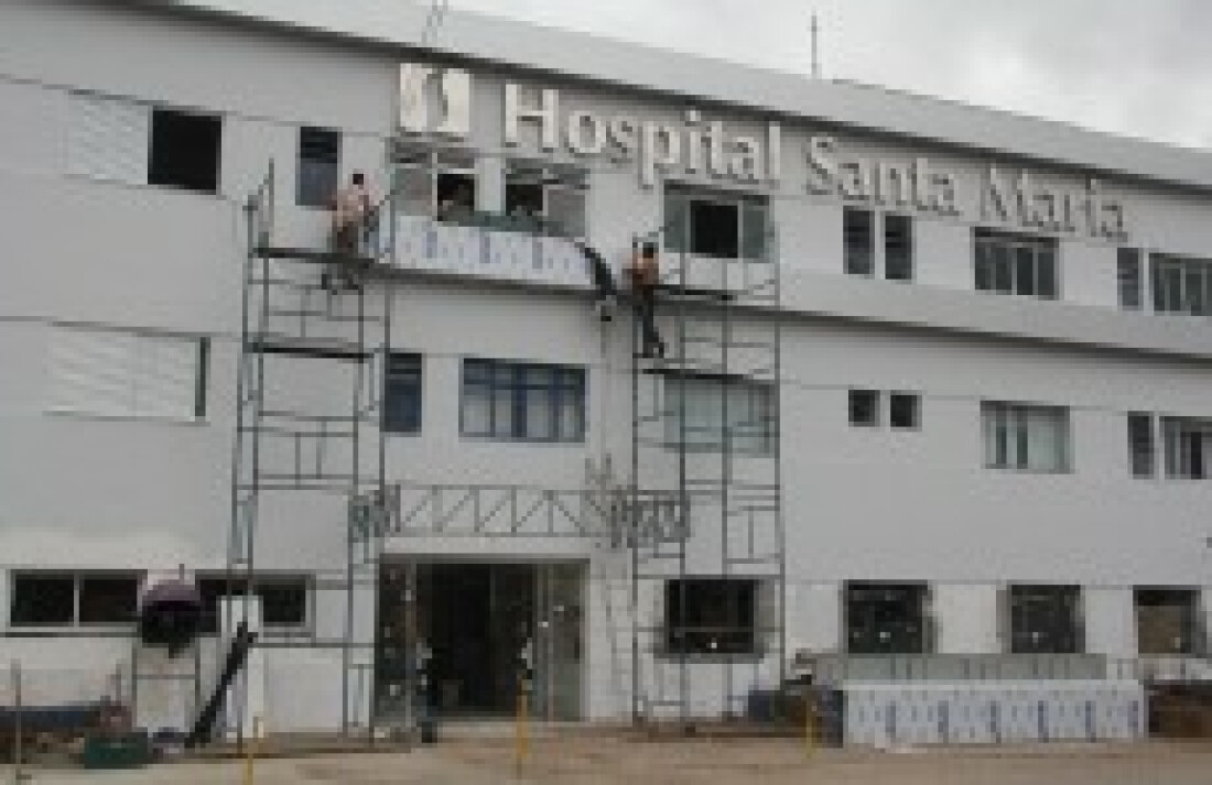 Futuro hospital Santa Maria, em Suzano, recebe nova fachada