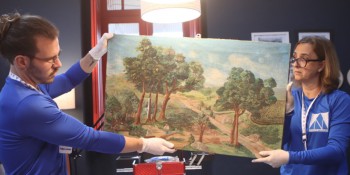 Quadro histórico passa por restauração