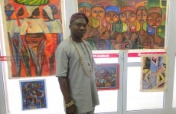 Artista nigeriano expõe até segunda na Piaget