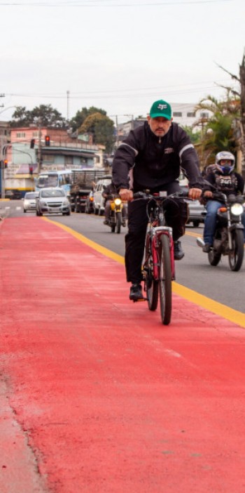 Ciclovia tem 65% das obras concluídas em Itaquaquecetuba