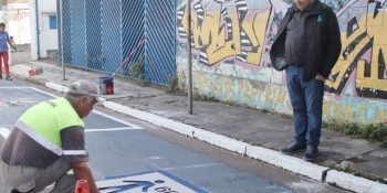 Sinalização de vagas começa a ser alterada
