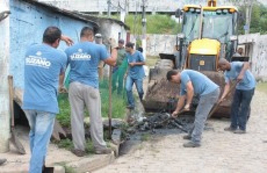 Prefeitura realiza trabalho de prevenção de enchentes: