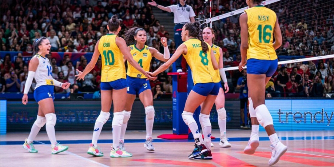 Brasil bate Sérvia e decide título inédito contra Itália na Liga