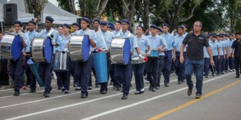 Fanfarra da Guarda Mirim se apresenta no Parque Max Feffer