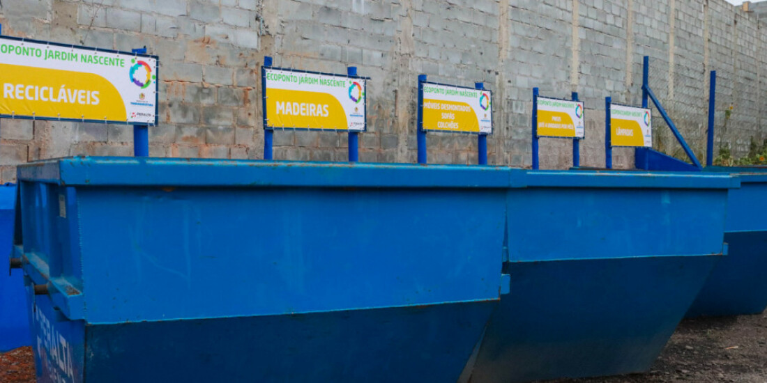 Meio Ambiente de Itaquá inaugura Ecoponto Jardim Nascente